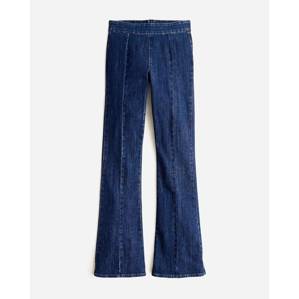 J.Crew Pintuck Skinny Flare Jeans Night Sky Wash Size 26